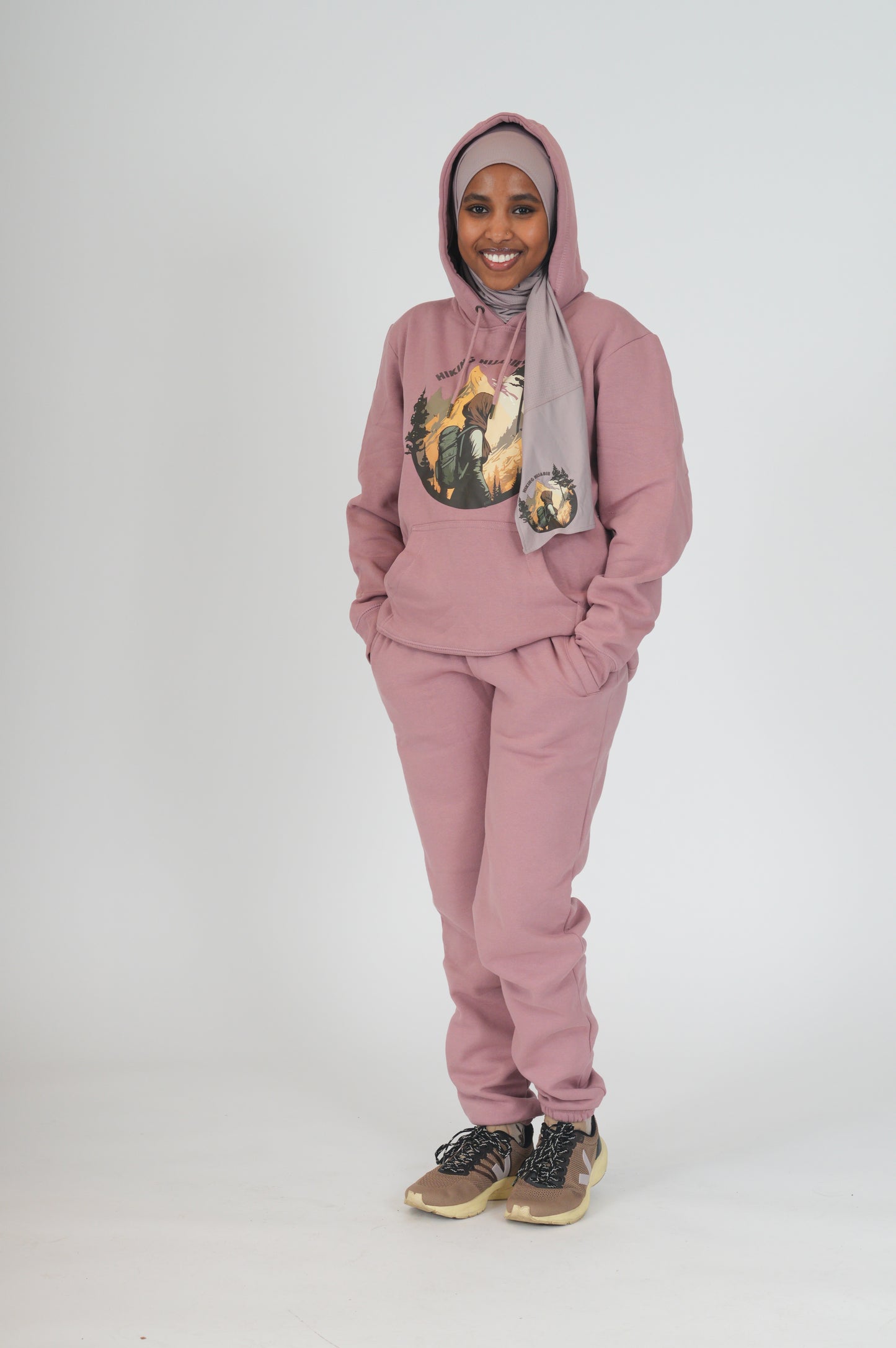 Hiking Hijabie Lavendar Hoodie