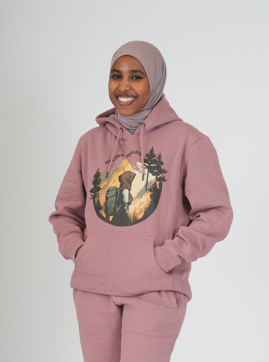 Hiking Hijabie Lavendar Hoodie