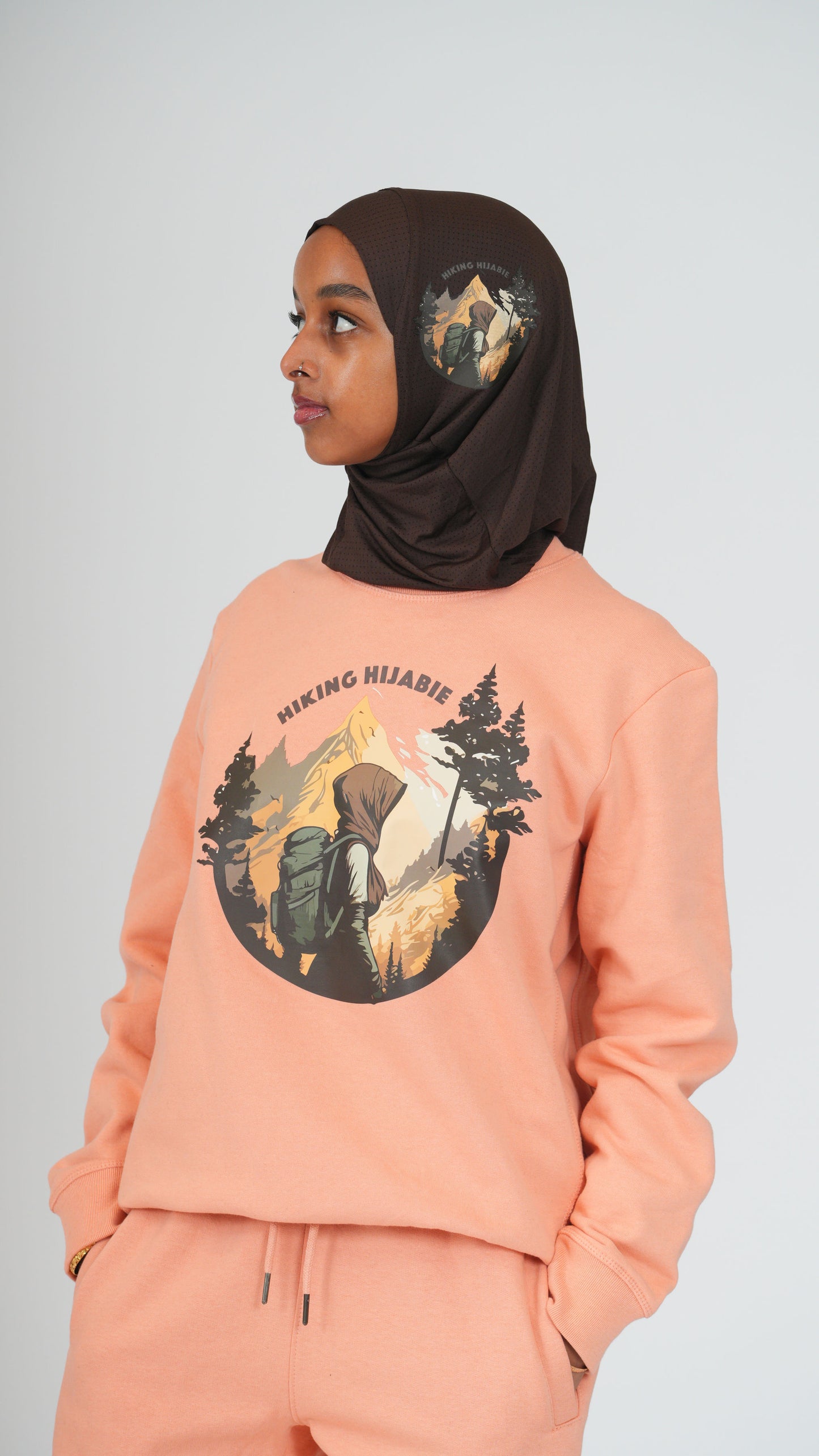 Hiking Hijabie Crewneck Sweatshirt